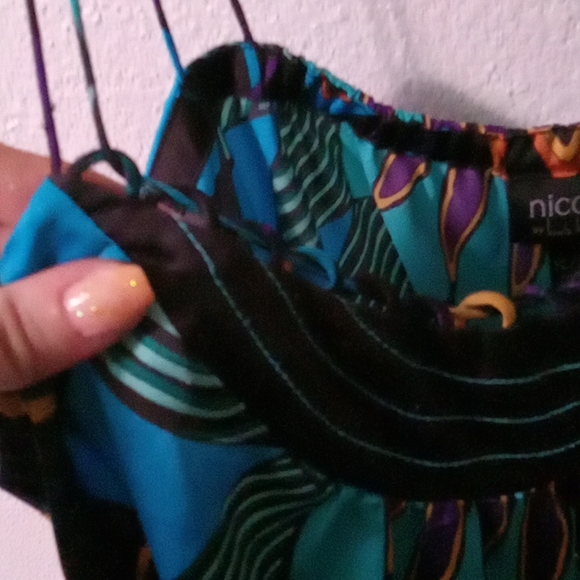 #NICOLEMILLER xl #satin string top. Gorgeous colors - Picture 3 of 4